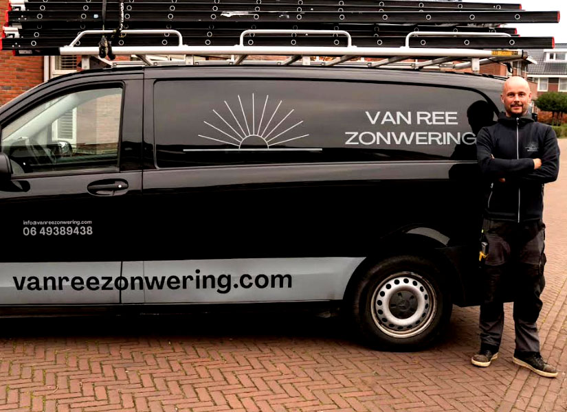 Ondernemer worden in zonwering Van Ree