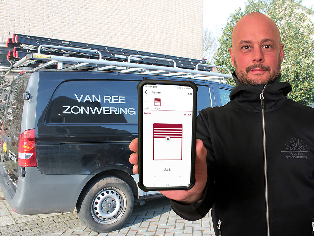 Van Ree Zonwering BREL HOME app